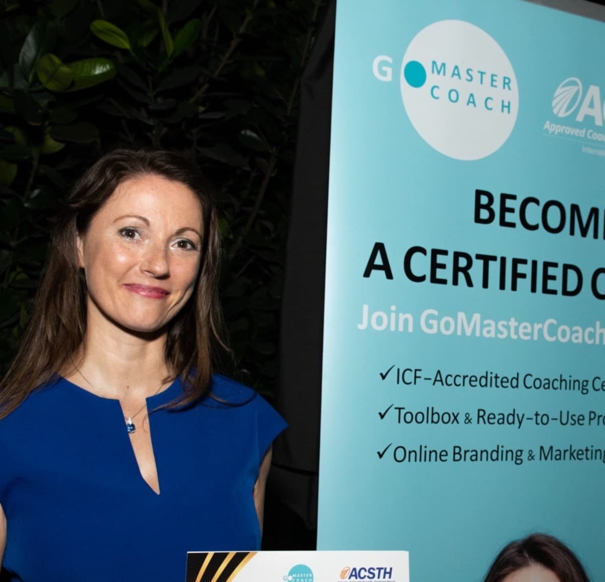 Patricia Mauclair en su certificación GoMasterCoach